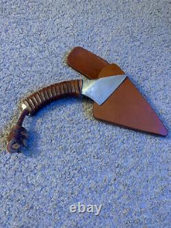 Custom Kiridashi 65mm Handmade with Bison Leather Handle