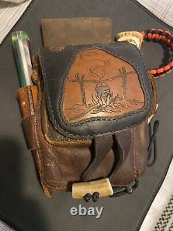 Custom Made Bushcraft Pouch W Blind Horse Knives Scandi And Game Of Thrones Set