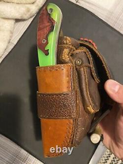 Custom Made Bushcraft Pouch W Blind Horse Knives Scandi And Game Of Thrones Set