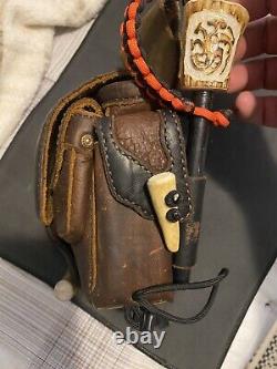 Custom Made Bushcraft Pouch W Blind Horse Knives Scandi And Game Of Thrones Set