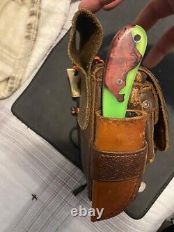 Custom Made Bushcraft Pouch W Blind Horse Knives Scandi And Game Of Thrones Set