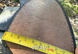 DAN POST Bison Shoulder Western Boots Suede Grey US 8.5 D USA Rare New