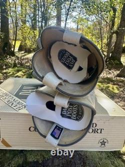 DAN POST Bison Shoulder Western Boots Suede Grey US 8.5 D USA Rare New