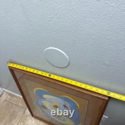 DON SCHULLHOUSE 1981 Serigraph Print Native American Bison Art Southwestern