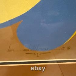 DON SCHULLHOUSE 1981 Serigraph Print Native American Bison Art Southwestern