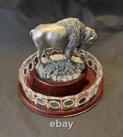 Danbury Mint U. S. Buffalo Nickels In Crystal Slabs, 1918-1938, Rotary Display