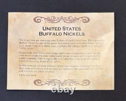 Danbury Mint U. S. Buffalo Nickels In Crystal Slabs, 1918-1938, Rotary Display