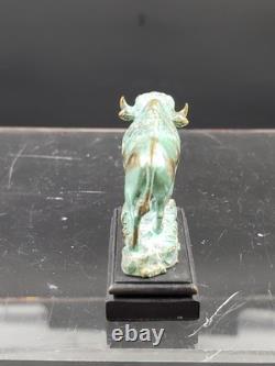 Daniel Philip Kronberg Miniature Bronze Statue Prarie Vagabond Bison Buffalo