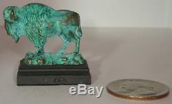 Daniel Phillip Kronberg DH Miniature Bronze Great American Bison Large Sculpture