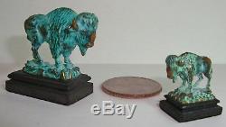 Daniel Phillip Kronberg DH Miniature Bronze Great American Bison Large Sculpture