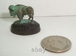 Daniel Phillip Kronberg DH Miniature Bronze Small Great American Bison Sculpture