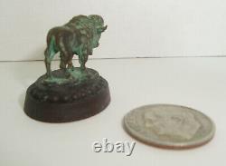 Daniel Phillip Kronberg DH Miniature Bronze Small Great American Bison Sculpture