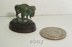 Daniel Phillip Kronberg DH Miniature Bronze Small Great American Bison Sculpture
