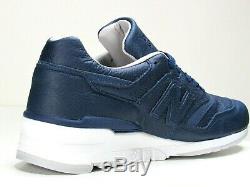 Deadstock New Balance M997bis Bison Leather Pack Made In USA Navy Sneakers