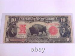 Decent 1901 $10 Ten Dollar Buffalo Bison United States Note Currency. BUY NOW