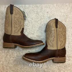 Double H Boots 10D Men's 11 Domestic Bison Square Toe I. C. E. T Roper NEW