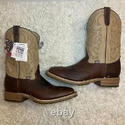 Double H Boots 10D Men's 11 Domestic Bison Square Toe I. C. E. T Roper NEW