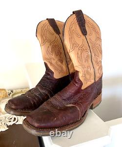 Double H DH4305 Mens GRAHAM 11.5 D Bison Leather 11 Square Toe Roper Boots