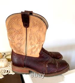 Double H DH4305 Mens GRAHAM 11.5 D Bison Leather 11 Square Toe Roper Boots