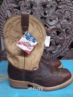 Double H Dh5305 Ice Briar Bison Steel Square Toe Western Work Boots 10 D New