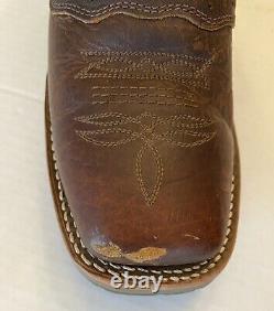 Double H Ice Briar Bison Cowboy Boot Sz 9.5 Dh 4305 USA Made Store Return