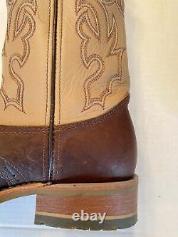 Double H Ice Briar Bison Cowboy Boot Sz 9.5 Dh 4305 USA Made Store Return