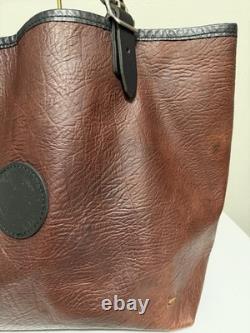 Duluth Pack Bison Leather Market Tote Brown