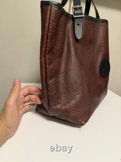Duluth Pack Bison Leather Market Tote Brown