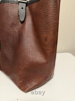 Duluth Pack Bison Leather Market Tote Brown