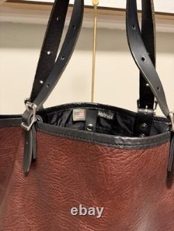 Duluth Pack Bison Leather Market Tote Brown