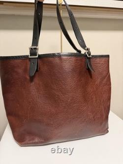 Duluth Pack Bison Leather Market Tote Brown