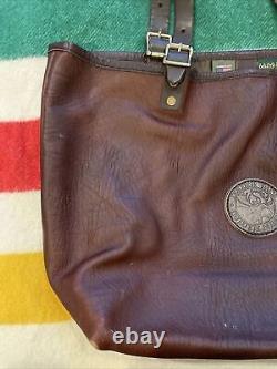 Duluth Pack Bison Leather Market Tote VGUC