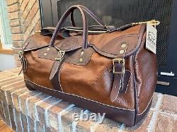 Duluth Pack Bison Leather Sportsman's Duffel, 48 Liters New With Tags