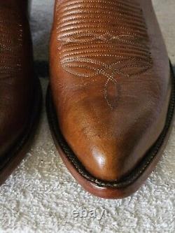 EUC VTG DAN POST Full Genuine Bison Leather Western Cowboy Boots Sz11 B USA