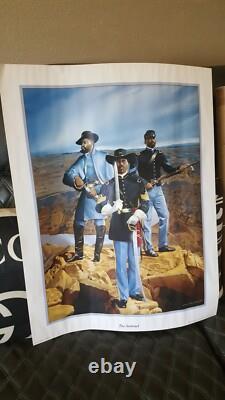Edward Clay Wright (The Sentinel)Buffalo Soldiers Art Print 28 X 22