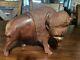Extra Large Solid Ironwood Bison Buffalo Hand Carving 10 x 5 x 8
