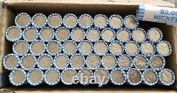 FREE SHIPPING 49 rolls 2005 D Jefferson Bison Nickels Unc, unsearched