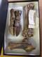 Fossil Bison Metatarsal Hoof / Toe Bone with glass boxed / Nebraska Ice Age VGC