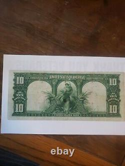 Fr. 119 1901 $10 Bison United States Note Parker/Burke. Red seal