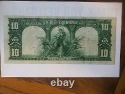 Fr. 119 1901 $10 Bison United States Note Parker/Burke. Red seal