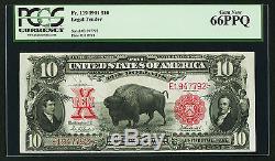 Fr. 119 1901 $10 Ten Dollars Bison United States Note Pcgs Gem New-66ppq