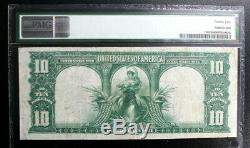 Fr-120 $10 1901 Bison Large Size Legal Tender Pmg 25 Very Fine Free Shipping