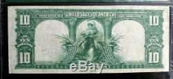 Fr-120 $10 1901 Bison Large Size Legal Tender Pmg 25 Very Fine Free Shipping