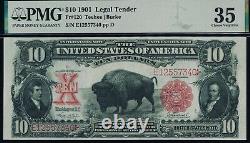 Fr. 120 1901 $10 Legal Tender Bison PMG 35