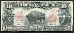 Fr. 121 1901 $10 Ten Dollars Bison Legal Tender United States Note Very Fine+