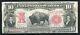 Fr. 122 1901 $10 Ten Dollars Bison Legal Tender United States Note Very Fine(e)