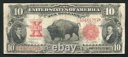 Fr. 122 1901 $10 Ten Dollars Bison Legal Tender United States Note Vf