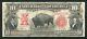 Fr. 122 1901 $10 Ten Dollars Bison Legal Tender United States Note Vf