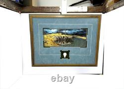 Framed Calling the Buffalo Print Bev Doolittle Soutwestern Art Custom Mat Skull