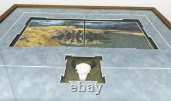 Framed Calling the Buffalo Print Bev Doolittle Soutwestern Art Custom Mat Skull